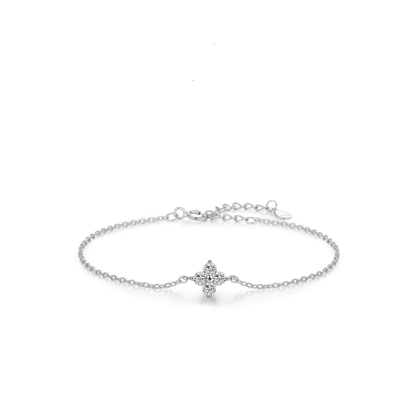 Bracelet Trèfle scintillant