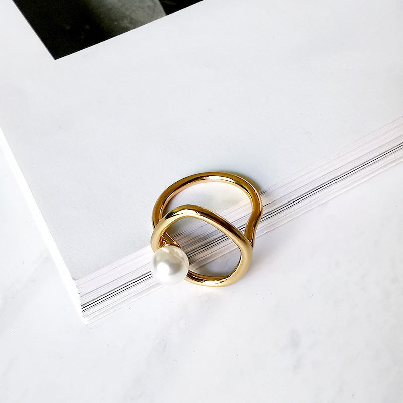Bague Lumière perlée - Minimalisme et élégance