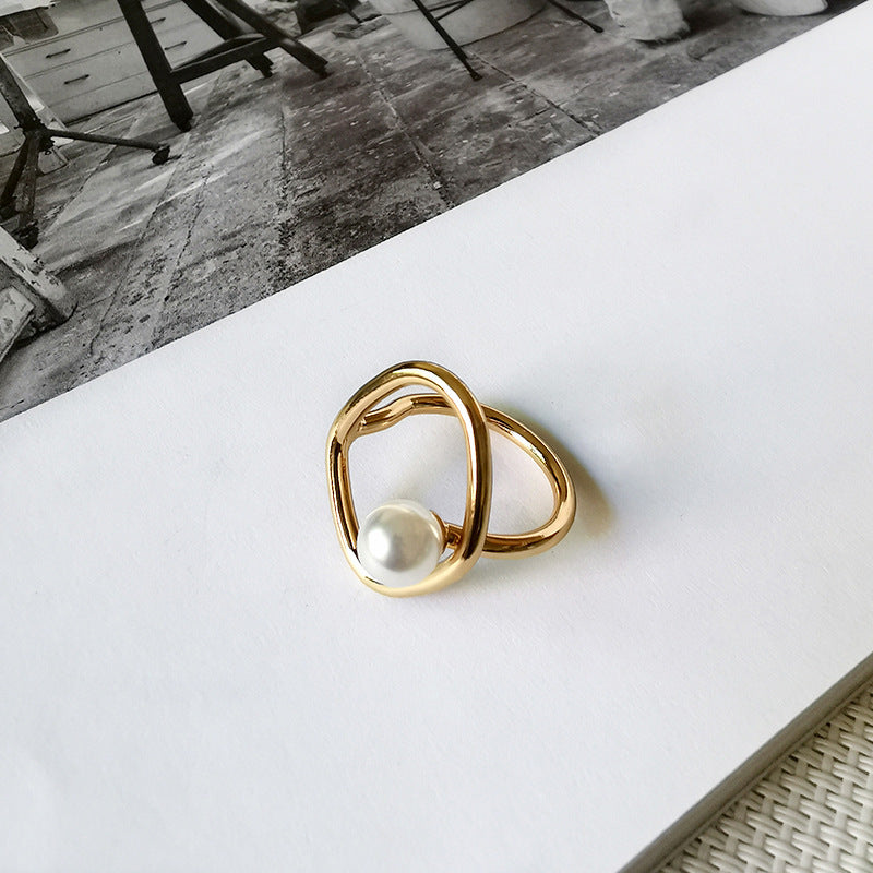 Bague Lumière perlée - Minimalisme et élégance