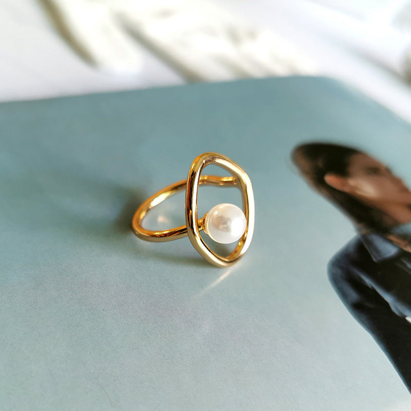 Bague Lumière perlée - Minimalisme et élégance