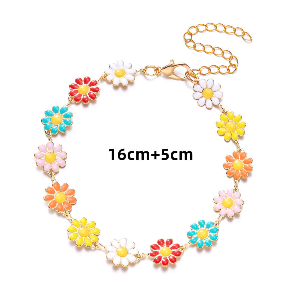 Bracelet Chaîne fleurie - L'élégance discrète