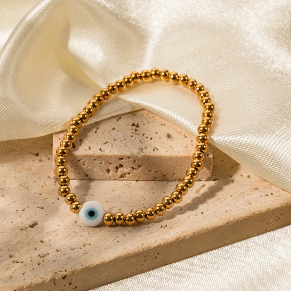 Bracelet "Lucky eye" - Protection et Style doré