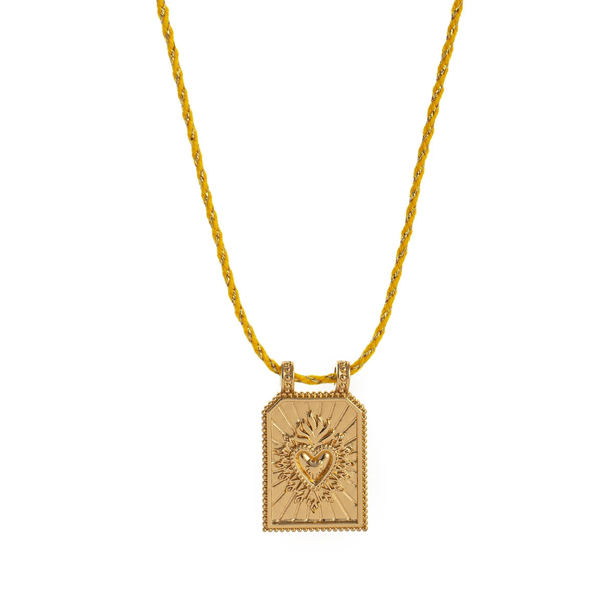 Collier "L'arcane du Cœur" – Pendentif minimaliste scintillant