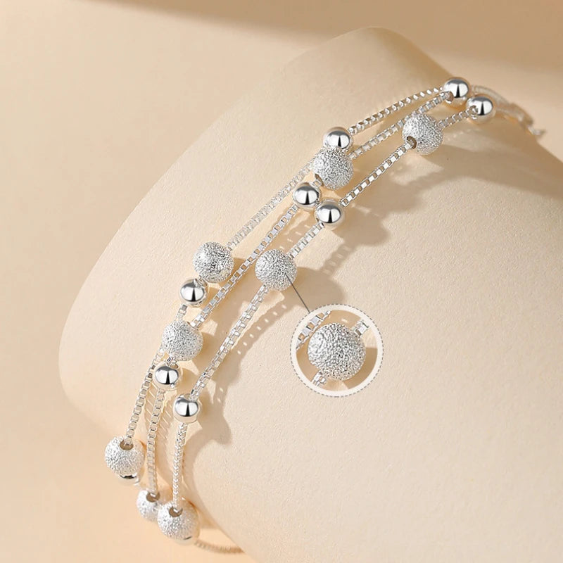 Bracelet Éclat argenté - Perles scintillantes