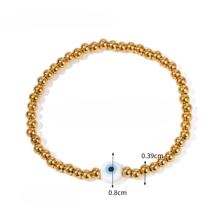 Bracelet Devil eye - Protection et Style doré