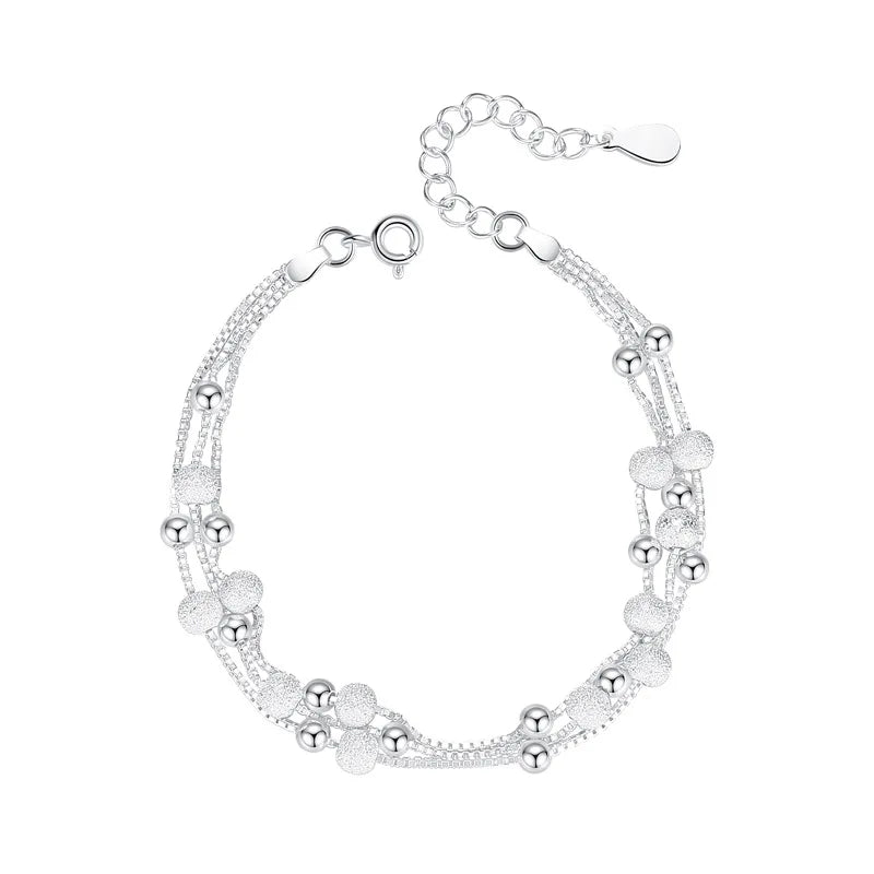 Bracelet Éclat argenté - Perles scintillantes