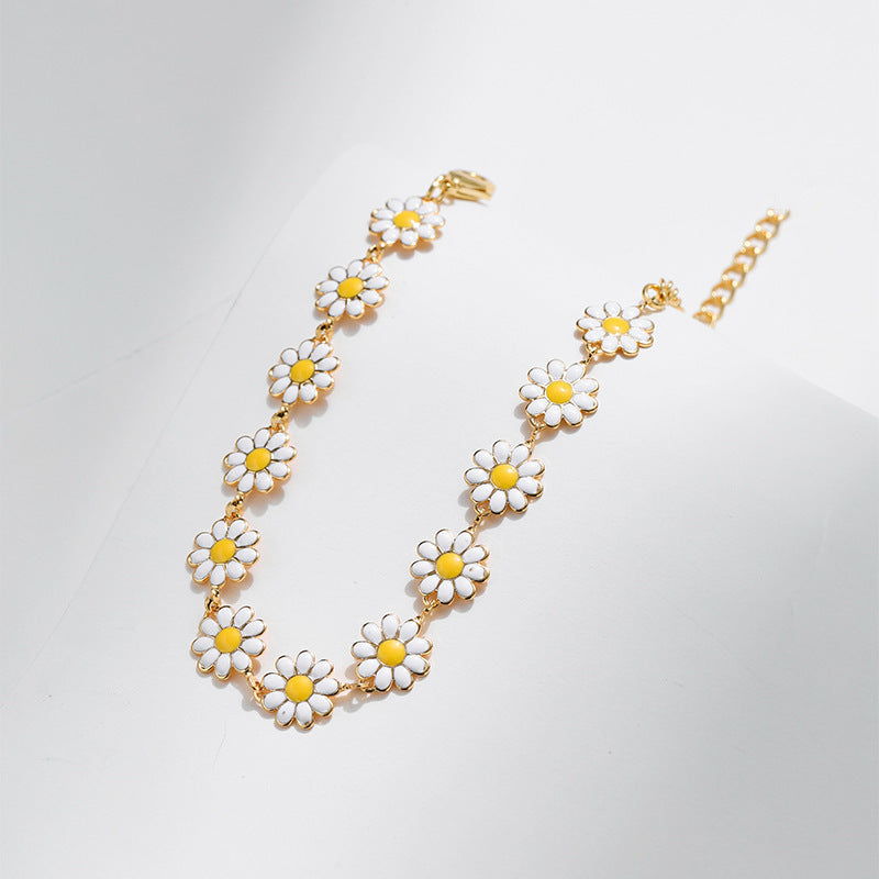 Bracelet Chaîne fleurie - L'élégance discrète