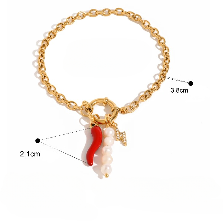 Bracelet Talisman audacieux - Charme & Protection dorée