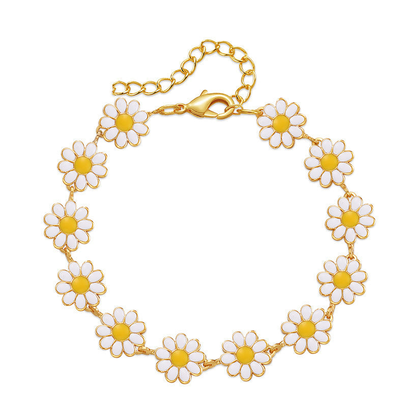 Bracelet Chaîne fleurie - L'élégance discrète