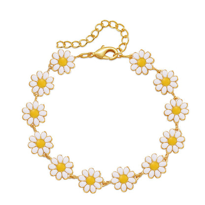 Bracelet Chaîne fleurie - L'élégance discrète