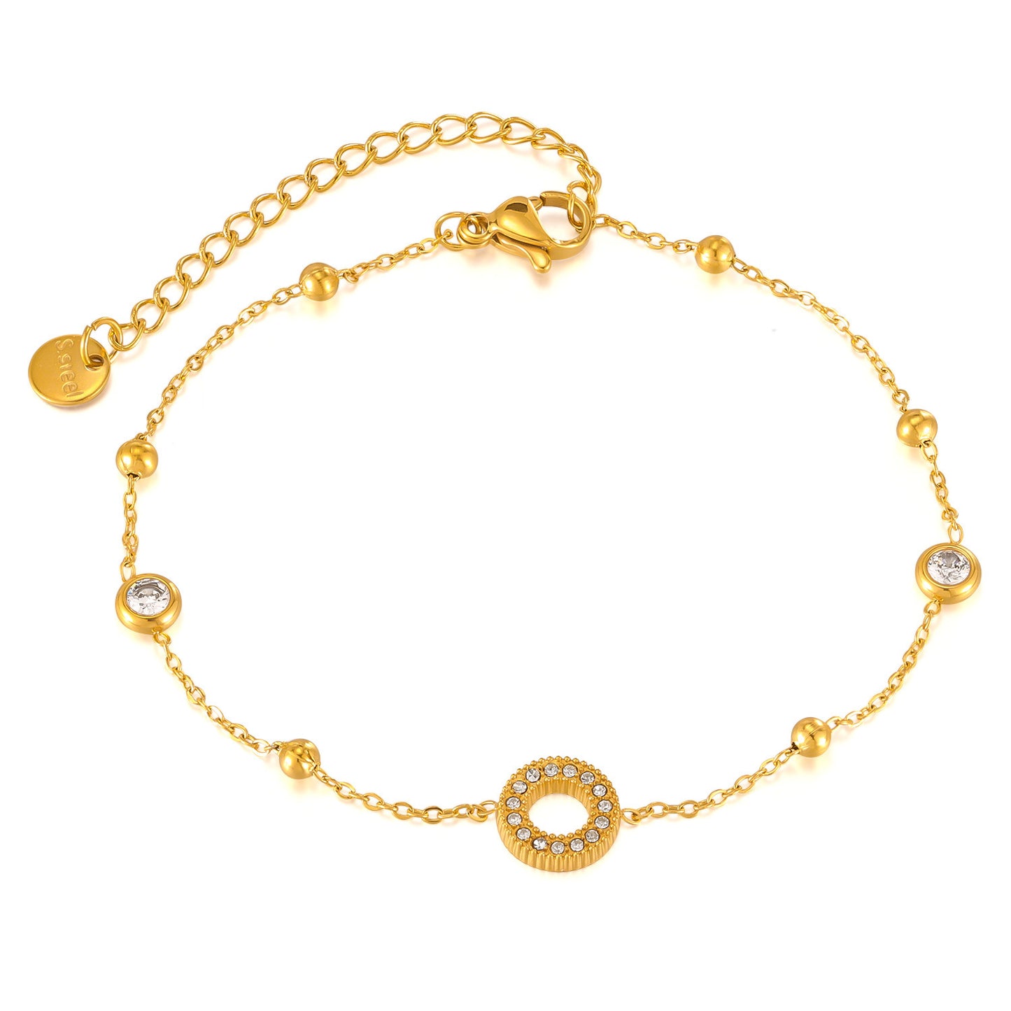 Bracelet Minimaliste cercle scintillant