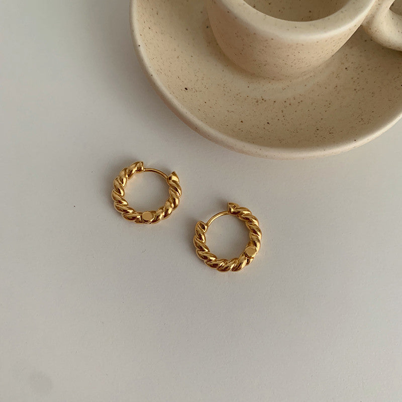 Boucles d’oreilles torsadées Chic – Élégance tendance