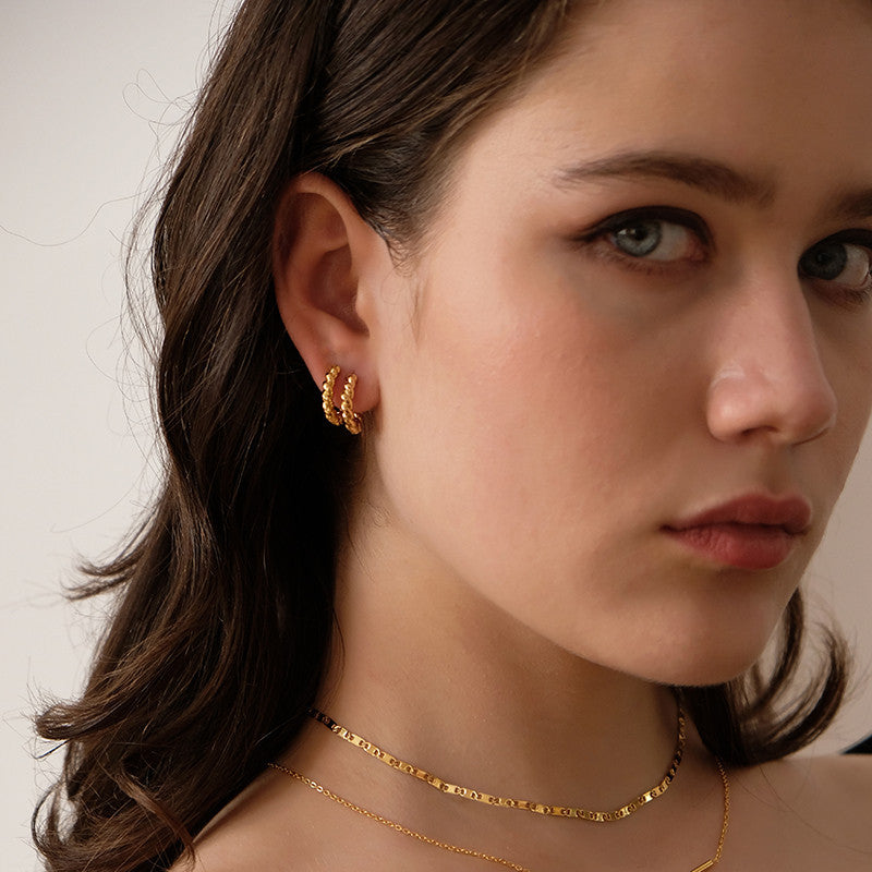Boucles d’oreilles torsadées Chic – Élégance tendance