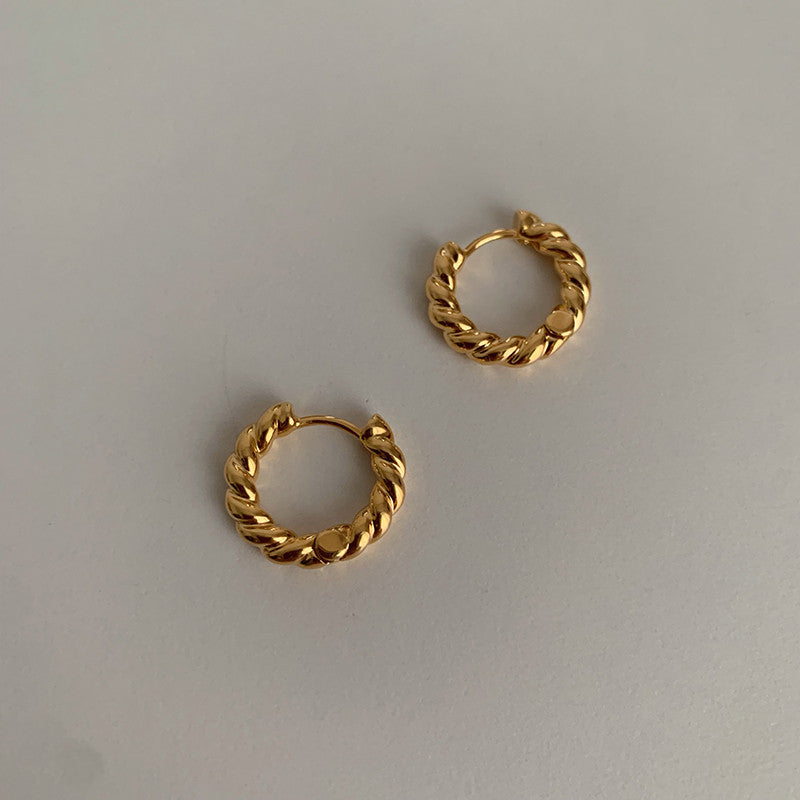 Boucles d’oreilles torsadées Chic – Élégance tendance