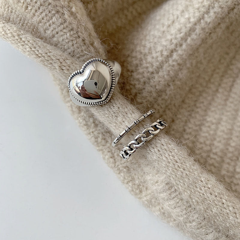 Bague "Love chain"