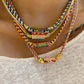 Tribal Style Handmade Braided Rope Pendant Necklace with Letter Charms for Women Party Accessories Necklace Jewelry