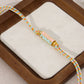 Tribal Style Handmade Braided Rope Pendant Necklace with Letter Charms for Women Party Accessories Necklace Jewelry