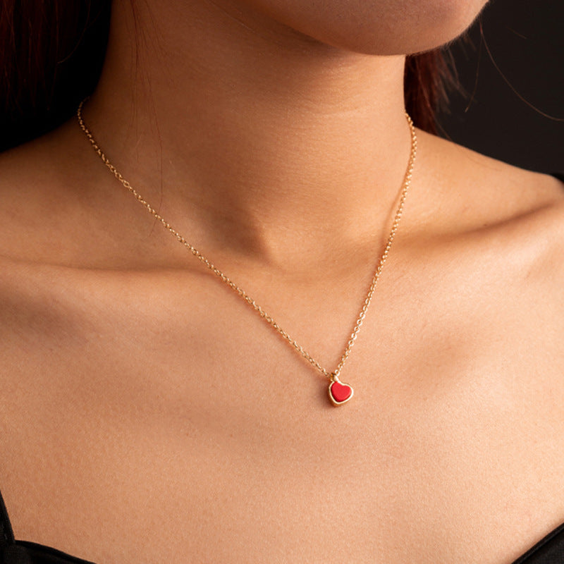 Collier Cœur rouge passion