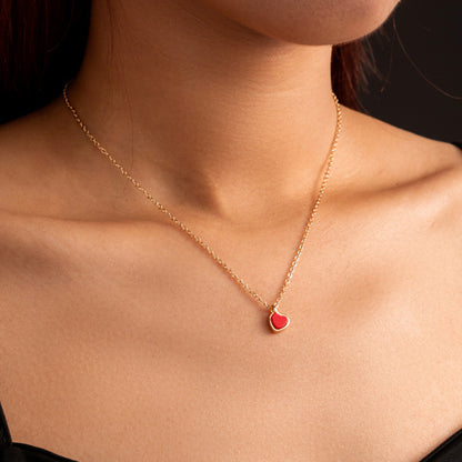 Collier Cœur rouge passion