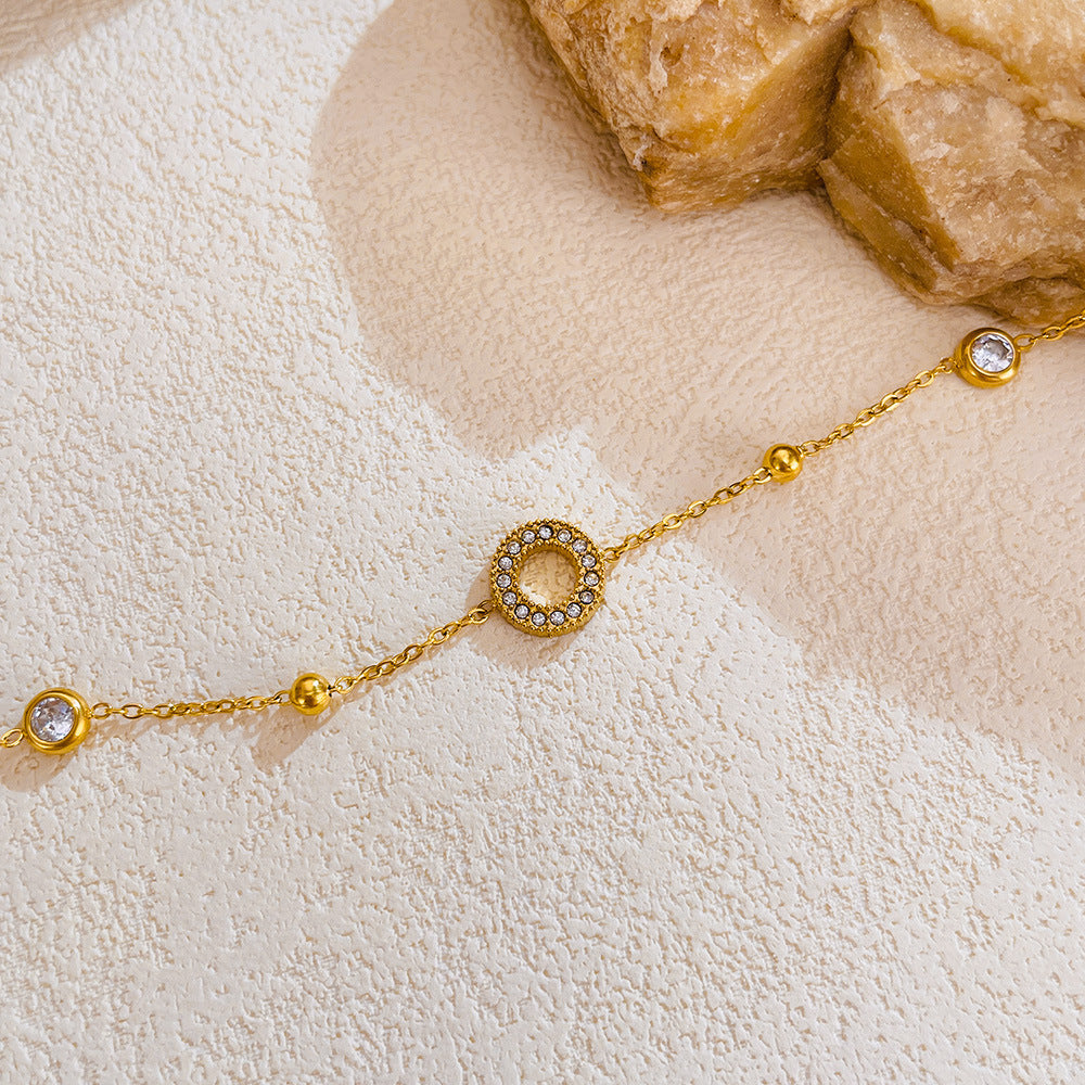 Bracelet Minimaliste cercle scintillant