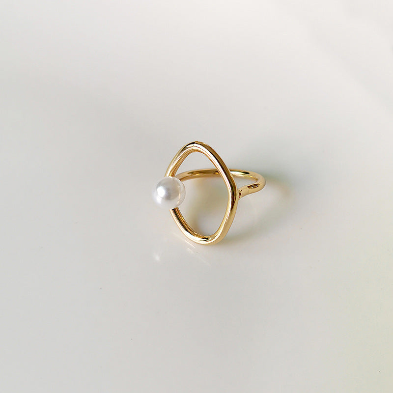 Bague Lumière perlée - Minimalisme et élégance