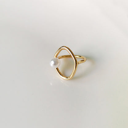 Bague Lumière perlée - Minimalisme et élégance