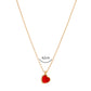 Collier Cœur rouge passion
