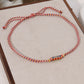 Tribal Style Handmade Braided Rope Pendant Necklace with Letter Charms for Women Party Accessories Necklace Jewelry