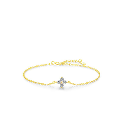 Bracelet Trèfle scintillant