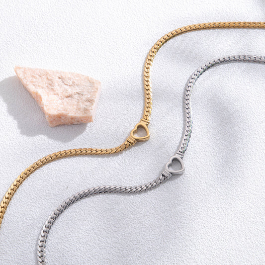 Bracelet Cœur évidé minimaliste