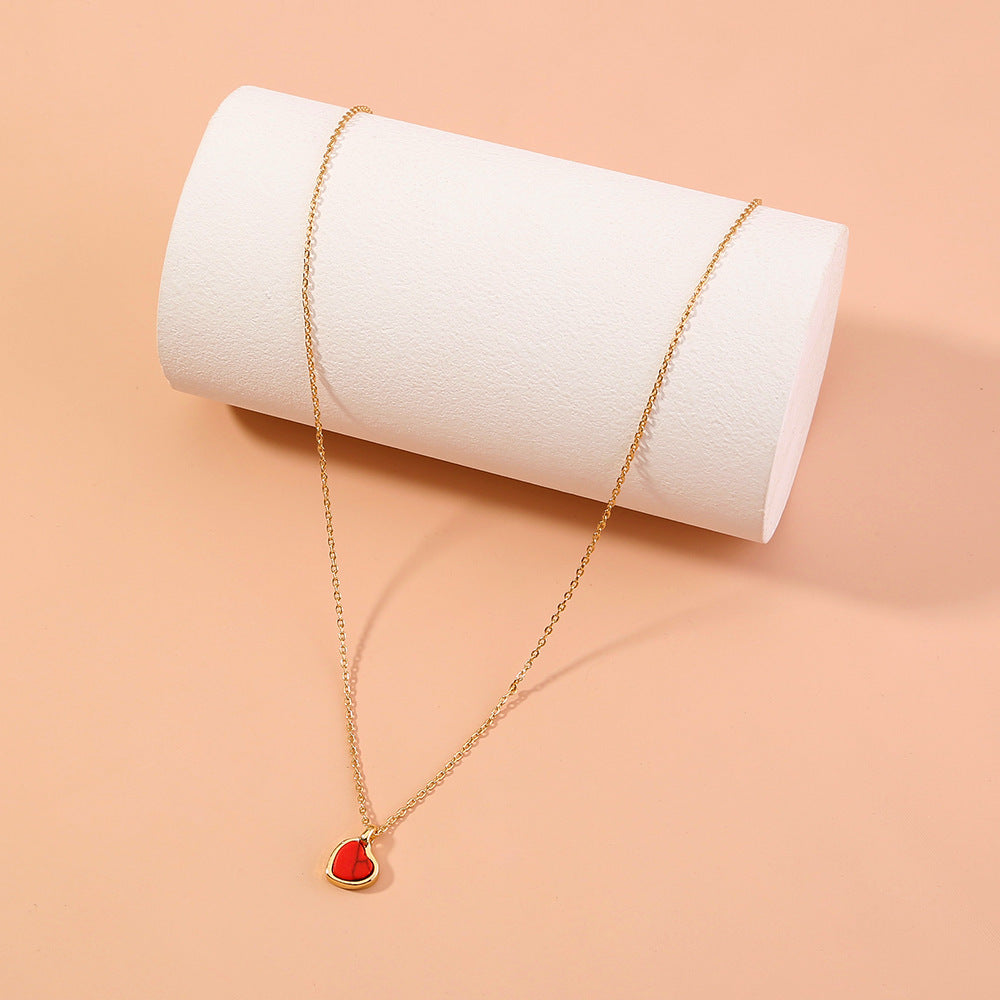 Collier Cœur rouge passion