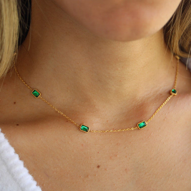 Ensemble bijoux Éclat émeraude