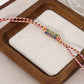 Tribal Style Handmade Braided Rope Pendant Necklace with Letter Charms for Women Party Accessories Necklace Jewelry