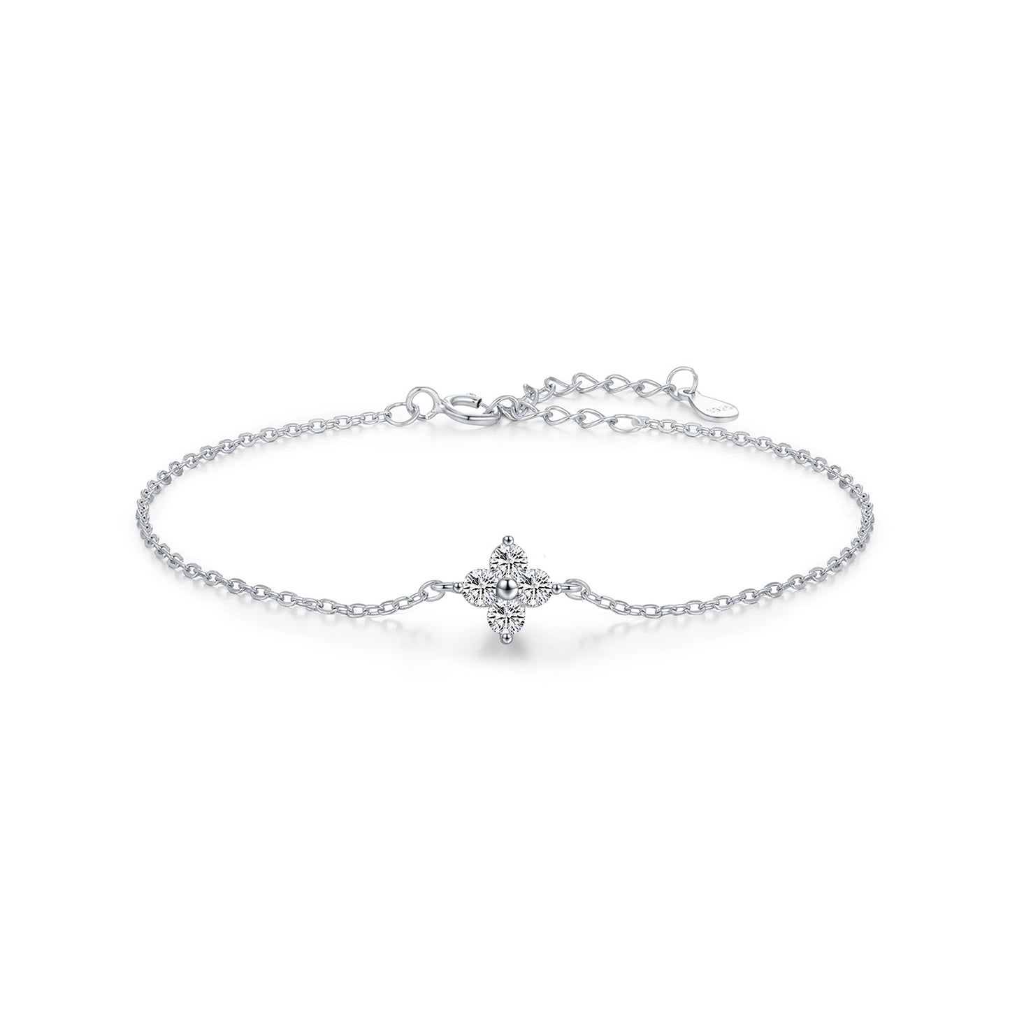 Bracelet Trèfle scintillant