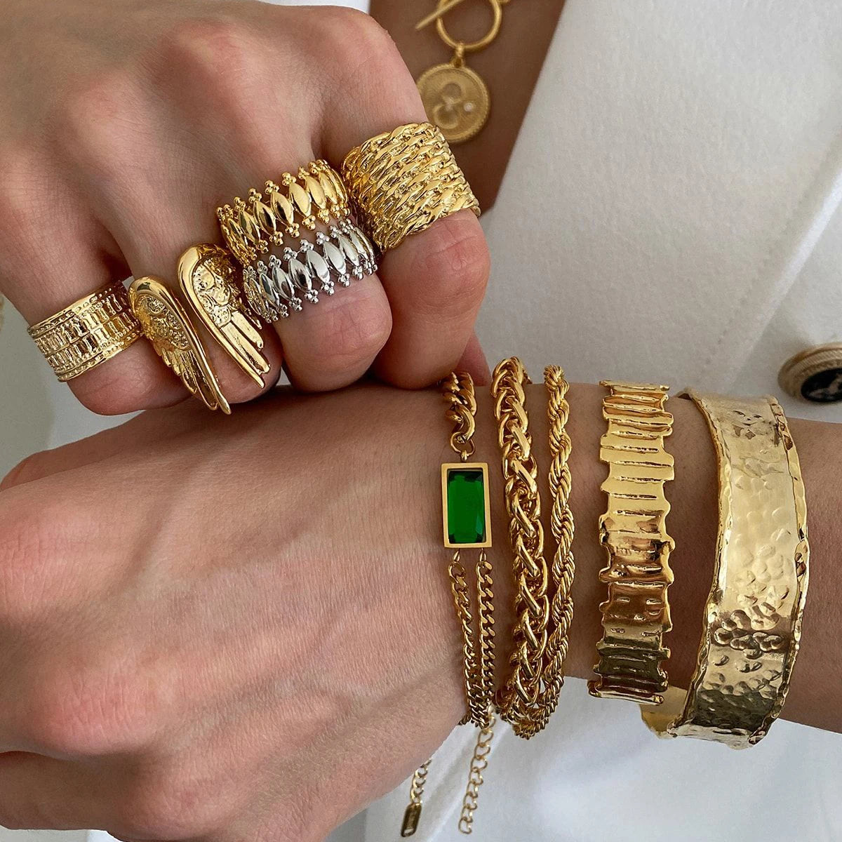 Bracelet "Onde dorée" - L'Éclat absolu !