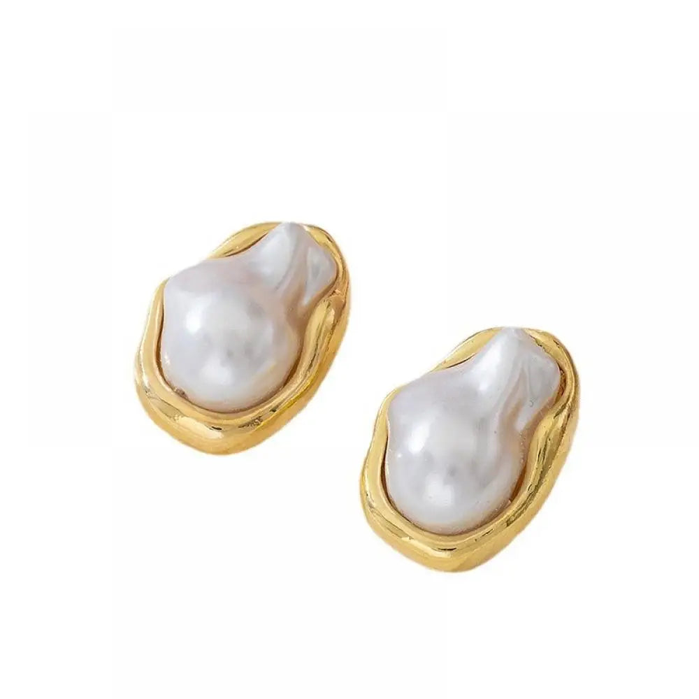  Boucles d'oreilles "Glam baroque" – Finition dorée vintage