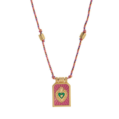 Collier "L'arcane du Cœur" – Pendentif minimaliste scintillant