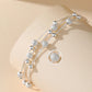  Bracelet Éclat argenté - Perles scintillantes