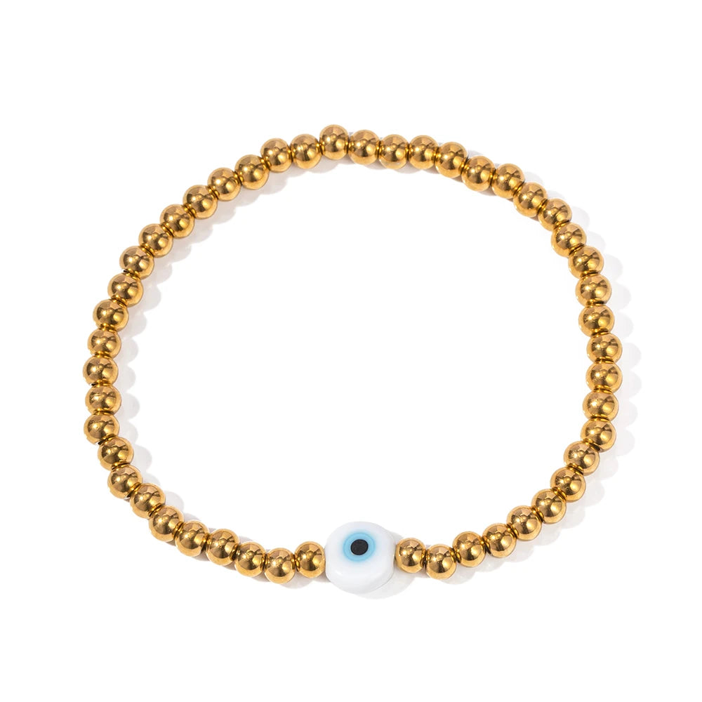 Bracelet "Lucky eye" - Protection et Style doré