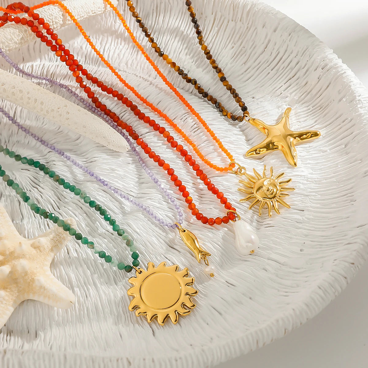 Collier "Océan bohème"