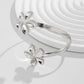 Boho Metal Starfish Open Cuff Bangles for Women Gold Color Punk Flower Geometric Arm Bracelet Summer Beach Party Jewelry Gifts