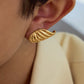 Youthway Creative Design Metal Big Stud Earrings Stainless Steel Waterproof anti Allergy Jewelry Minimalist Trendy Stud Earring