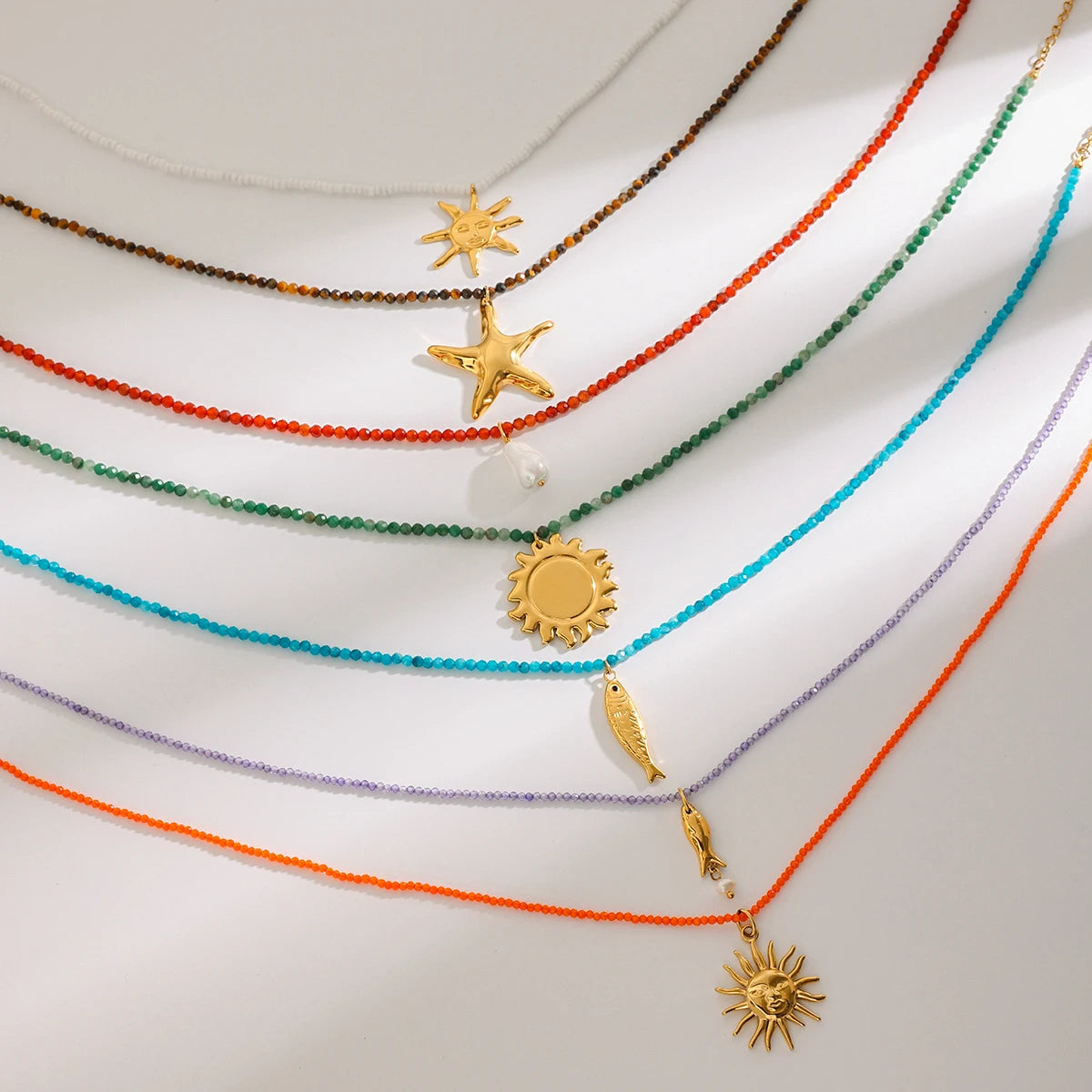 Collier "Océan bohème"