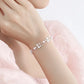  Bracelet Éclat argenté - Perles scintillantes