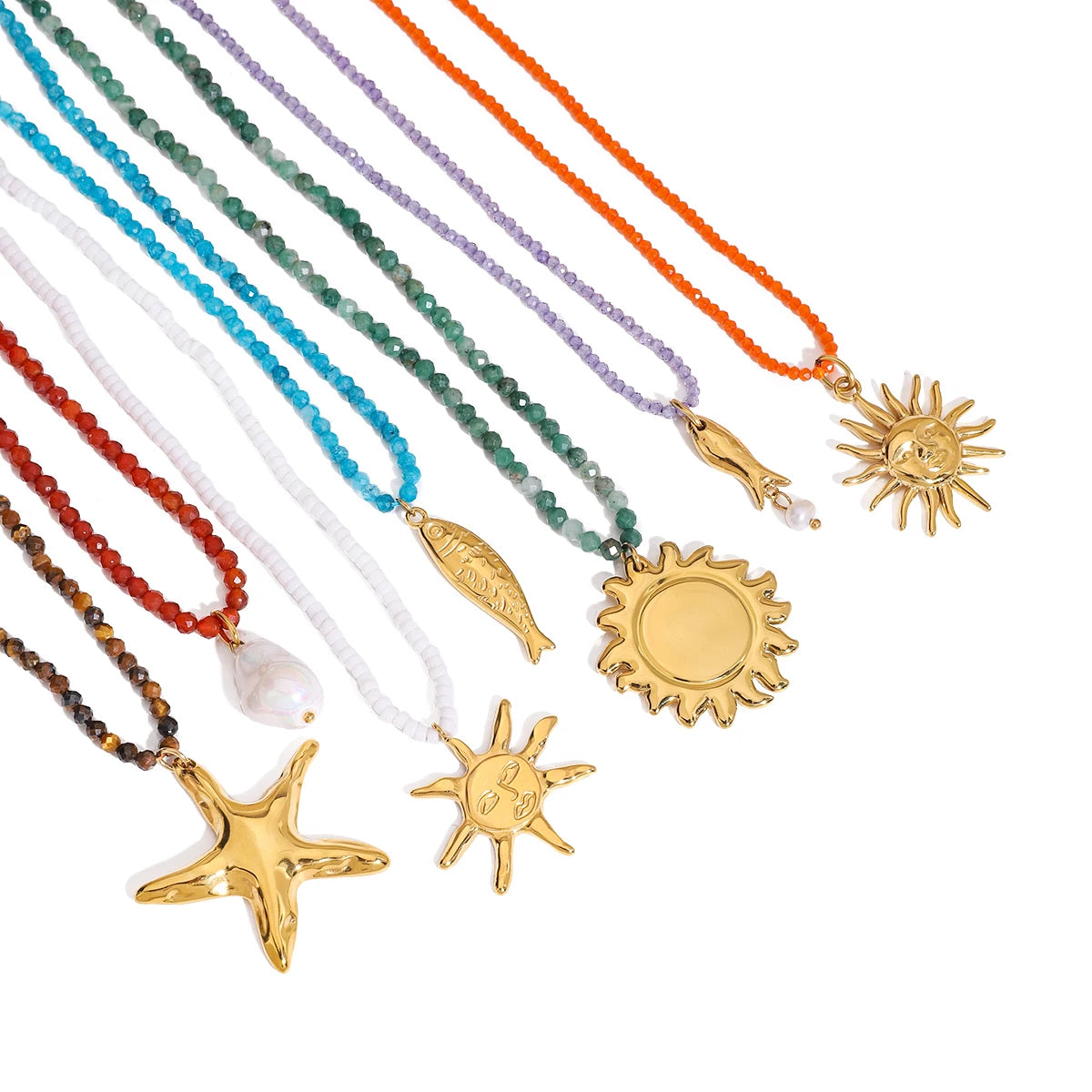 Collier "Océan bohème"