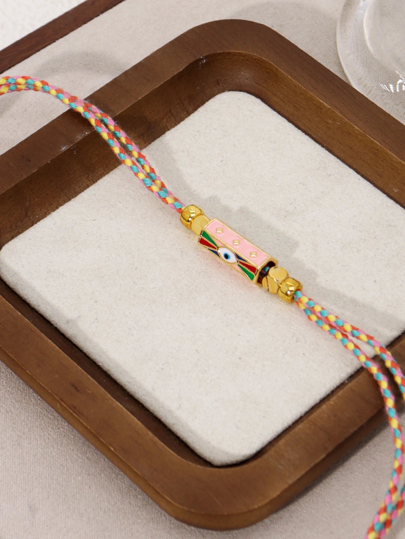 Tribal Style Handmade Braided Rope Pendant Necklace with Letter Charms for Women Party Accessories Necklace Jewelry