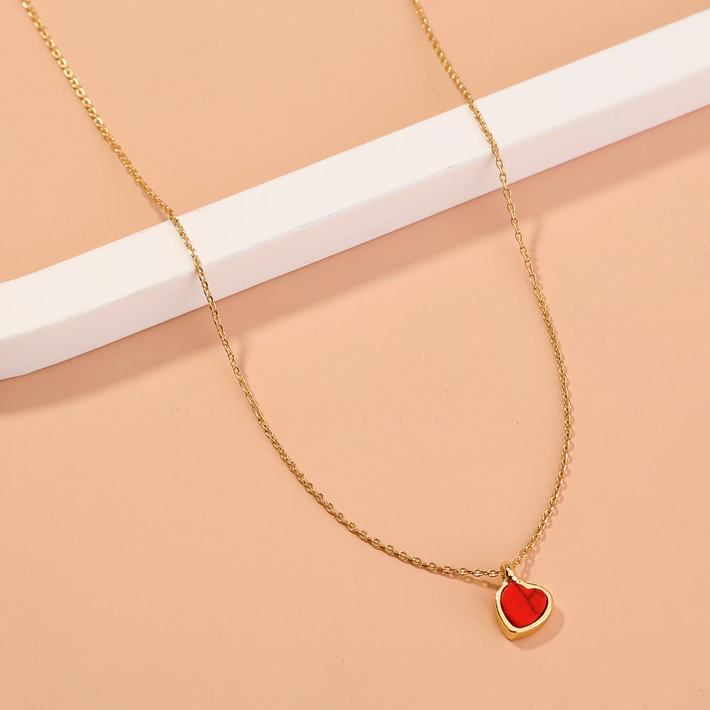 Collier Cœur rouge passion