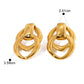 Boucles d'oreilles "Zoey Gold" - L'Élégance texturée