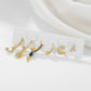 Boucles d'oreilles Étoile et Lune céleste
