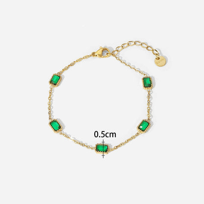 Ensemble bijoux Éclat émeraude